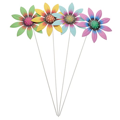 EXAOMBLE 4 Stück Teiliges Set Metall Gartenstecker Blumenstecker für Garten Deko Bunte Eisenblumen für Rasen Terrasse Patio Gartenweg Outdoor Dekoration EXAOMBLE 4 Stück Teiliges Set Metall Gartenstecker Blumenstecker für Garten Deko Bunte Eisenblumen für Rasen Terrasse Patio Gartenweg Outdoor Dekoration von EXAOMBLE
