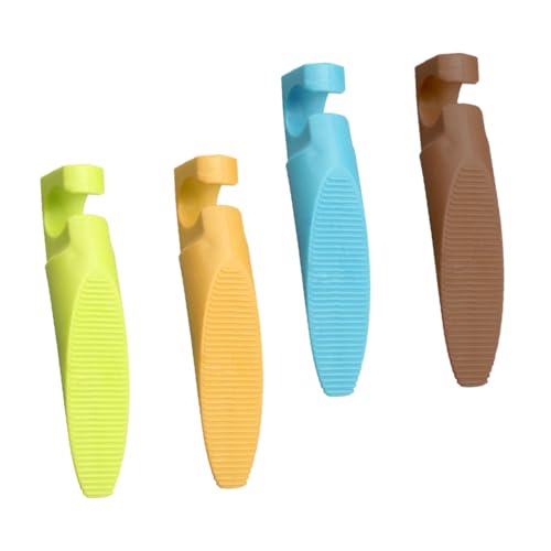 EXAOMBLE 4 Stück Teiliges Türkeil Rutschfeste Pvc türstopper in Gelb Grün Blau Braun Einfacher Schutz vor Einklemmen Praktischer Türpuffer für Zuhause von EXAOMBLE