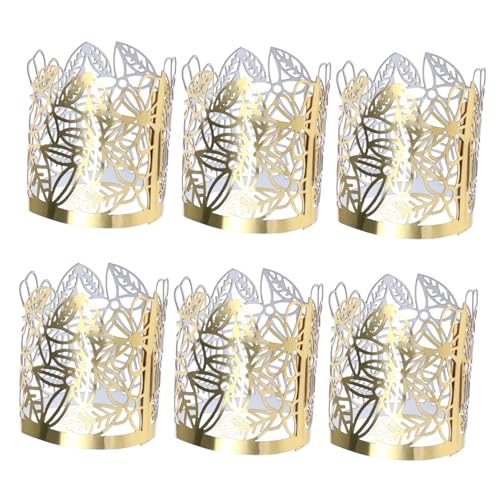 EXAOMBLE 50stücke Goldene Papierlampen-Wraps Hohler Zylindrischer Lampenschirm Dekorative Lichtabdeckung Für Kerzen Hochzeit Und Feierlichkeiten Reflektierendes EXAOMBLE 50stücke Goldene Papierlampen-Wraps Hohler Zylindrischer Lampenschirm Dekorative Lichtabdeckung Für Kerzen Hochzeit Und Feierlichkeiten Reflektierendes von EXAOMBLE
