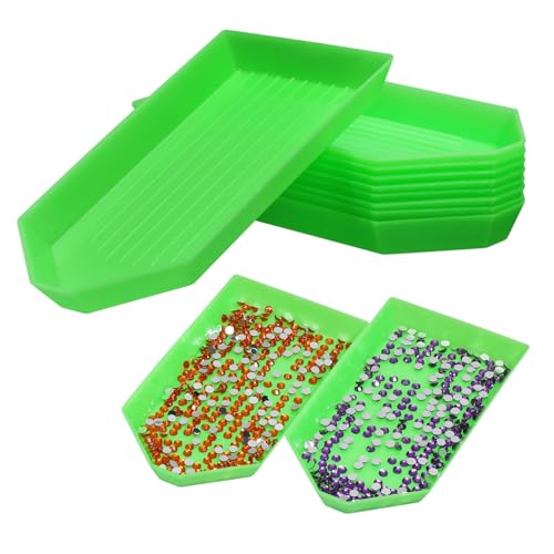 EXAOMBLE 50 Stück Kunststoff Diamant Tray Rhinestone Sortierplatten für DIY Bastelbedarf für Schmuckperlen und Diamantmalerei Einfache Handhabung und Design EXAOMBLE 50 Stück Kunststoff Diamant Tray Rhinestone Sortierplatten für DIY Bastelbedarf für Schmuckperlen und Diamantmalerei Einfache Handhabung und Design von EXAOMBLE