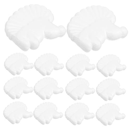 EXAOMBLE 50 Stück Unbemalte Schaumstoff Igel Tiermodelle für Bastelarbeiten Dekorative Schaumstoff Kunst für DIY Kreative Gestaltung von EXAOMBLE