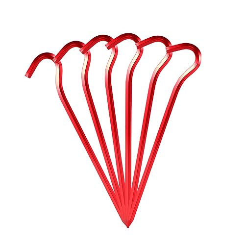 EXAOMBLE 6 Stück Aluminiumlegierung Zelt Heringe Outdoor Camping Erdnägel für Zelte Pavillons und Sonnenschirme Robuste und Kompakte Bodenanker für Verschiedene Untergründe EXAOMBLE 6 Stück Aluminiumlegierung Zelt Heringe Outdoor Camping Erdnägel für Zelte Pavillons und Sonnenschirme Robuste und Kompakte Bodenanker für Verschiedene Untergründe von EXAOMBLE