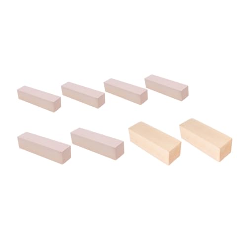 EXAOMBLE 8 Stück Teiliges DIY Holzplatten Unbehandeltem Holz für Bastelprojekte Perfektes Material für Kreative Handwerksarbeiten von EXAOMBLE