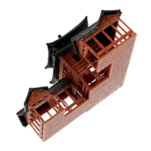EXAOMBLE Antikes Gebäudemodell Bonsai Aquarium Pavillon Dekoration Zug Eisenbahn Bonsai Figuren Miniatur Pavillon Gartenzubehör Mikro Landschaftsfigur Brauner EXAOMBLE Antikes Gebäudemodell Bonsai Aquarium Pavillon Dekoration Zug Eisenbahn Bonsai Figuren Miniatur Pavillon Gartenzubehör Mikro Landschaftsfigur Brauner von EXAOMBLE