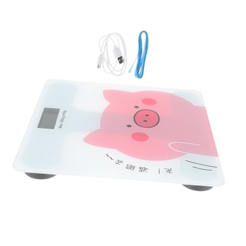EXAOMBLE Automatische Personenwaage mit USB Ladefunktion Cartoon Design Präzise Messung für Zuhause Großes LCD Display Langlebig und Intelligent Gesundheitswaage für Erwachsene und EXAOMBLE Automatische Personenwaage mit USB Ladefunktion Cartoon Design Präzise Messung für Zuhause Großes LCD Display Langlebig und Intelligent Gesundheitswaage für Erwachsene und von EXAOMBLE