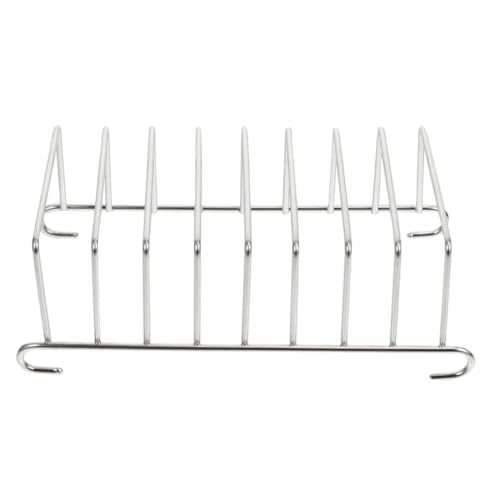 EXAOMBLE Brotregal Zubehör Kühlregal Zubehör Grillplatte Toast Rack Für Fritteuse Air Fryer Zubehör Air Fryer Stapelbares Rack Air Fryer Rack 201 Silber von EXAOMBLE