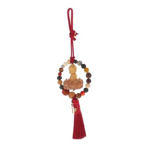 EXAOMBLE Buddha Wanddeko Mit Quasten Traditionelles Chinesisches Autoanhänger Mit Perlen -Lotus Blume Feng Shui Hängedekoration Für Zuhause Und Büro EXAOMBLE Buddha Wanddeko Mit Quasten Traditionelles Chinesisches Autoanhänger Mit Perlen -Lotus Blume Feng Shui Hängedekoration Für Zuhause Und Büro von EXAOMBLE