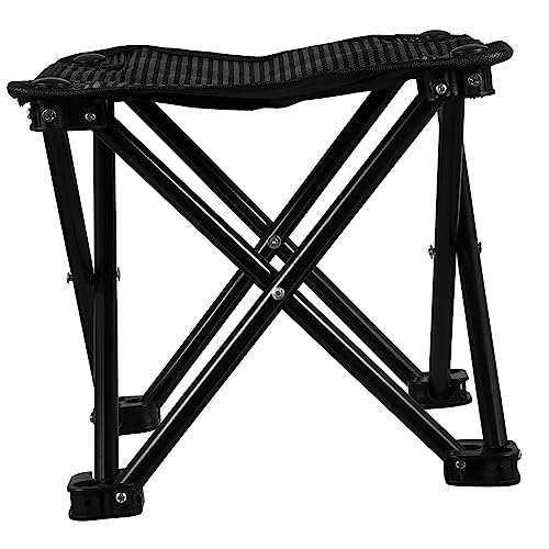 EXAOMBLE Faltbarer Campingstuhl für Angler Ultraleichter Tragbarer Strandstuhl mit Bequemem Sitz für Grillen Angeln Reisen und Outdoor Aktivitäten mit Hochwertigem und Rutsch Funktion von EXAOMBLE