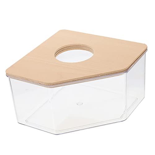 EXAOMBLE Klare Sandbadbox Für Hamster Und Chinchillas Mit Holzabdeckung Geeignet Als Badesandbehälter Für Kleine Haustiere Und Meerschweinchen EXAOMBLE Klare Sandbadbox Für Hamster Und Chinchillas Mit Holzabdeckung Geeignet Als Badesandbehälter Für Kleine Haustiere Und Meerschweinchen von EXAOMBLE