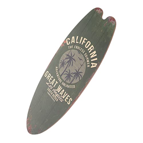 EXAOMBLE Holz Surfbrett Wanddekor Surfbrett Aus Holz Dekoration Für Schlafzimmer Wohnzimmer Strand Thema Wand Deko Ornament von EXAOMBLE