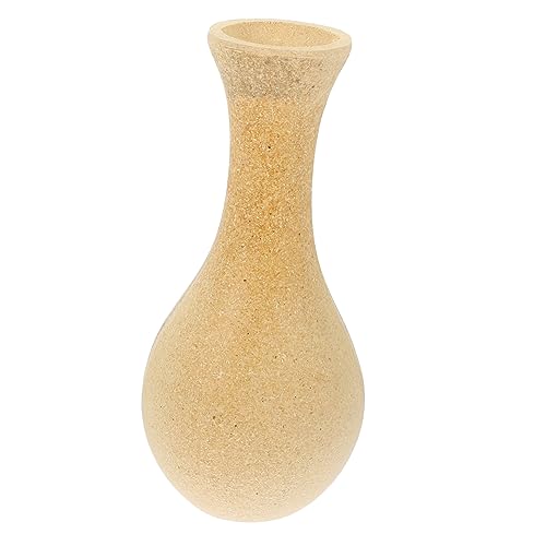 EXAOMBLE Holzvase Für Blumenarrangements Künstlerische DIY-malvase Dekorative Vase Für Zuhause Und Büro Unvollendete Vasenform Handgemachte Handwerkskunst von EXAOMBLE
