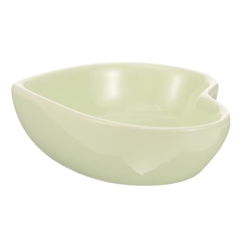 EXAOMBLE Keramik Haustier Futternapf Herzform rutschfeste Kleine Schale für Hamster Meerschweinchen Chinchillas und Eichhörnchen Leicht zu Reinigen Langlebig und Kippsicher Grünes Design EXAOMBLE Keramik Haustier Futternapf Herzform rutschfeste Kleine Schale für Hamster Meerschweinchen Chinchillas und Eichhörnchen Leicht zu Reinigen Langlebig und Kippsicher Grünes Design von EXAOMBLE