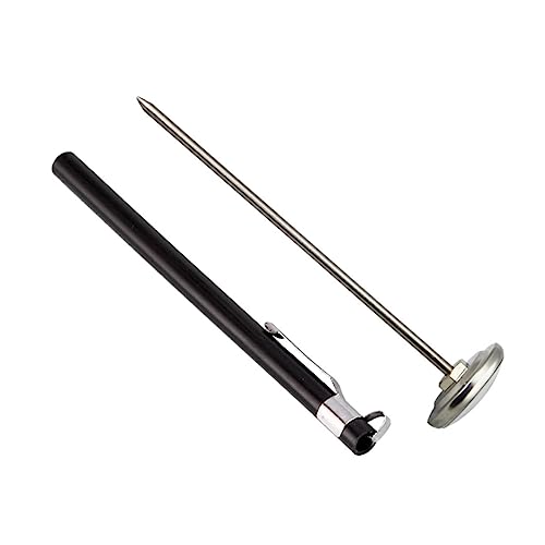 EXAOMBLE Küchen Lebensmittelthermometer Mini für Milch und Kaffee Präzises Batteriefreies Thermometer für Zuhause Restaurant und Hotel Silber Schwarz EXAOMBLE Küchen Lebensmittelthermometer Mini für Milch und Kaffee Präzises Batteriefreies Thermometer für Zuhause Restaurant und Hotel Silber Schwarz von EXAOMBLE