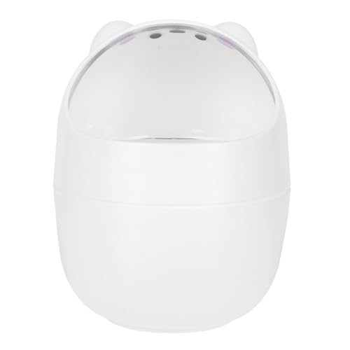 EXAOMBLE Mini Desktop Mülleimer mit Deckel Klappbarer Mini Abfallbehälter für Büro und Zuhause Platzsparender Praktischer Tisch mülleimer für Badezimmer Kinderzimmer und von EXAOMBLE