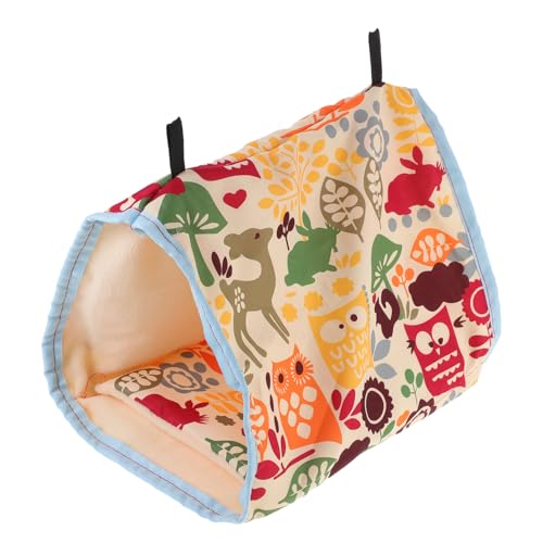 EXAOMBLE Winter Warm Parrot Hammock Bird Nest Dicke Stilvolle Vogelunterkunft Mit Kissen Für Käfige Für Papageien Und Kleine Vögel Sanftem Mit Blumenmuster EXAOMBLE Winter Warm Parrot Hammock Bird Nest Dicke Stilvolle Vogelunterkunft Mit Kissen Für Käfige Für Papageien Und Kleine Vögel Sanftem Mit Blumenmuster von EXAOMBLE