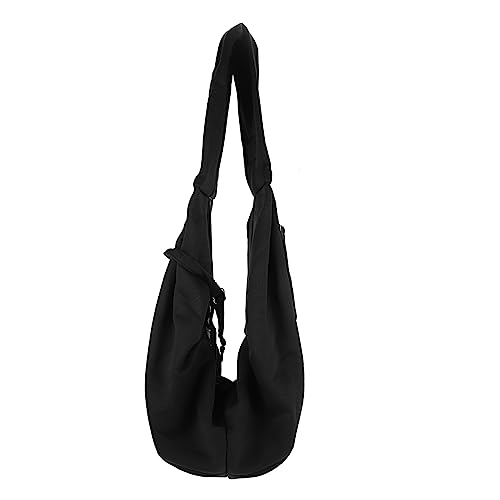 EXAOMBLE Pet Sling Trage Tasche für Hunde und Katzen Tragbare Haustiertasche aus Polyester Atmungsaktiv Schwarz für Reisen und von EXAOMBLE