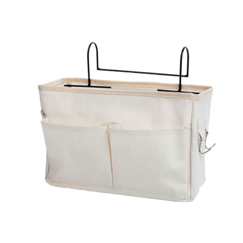 EXAOMBLE Praktische Weiße Wand Aufbewahrungstasche Hängender Organizer für Schlafzimmer Wohnzimmer Vielseitige Tür Wandhalterung zur Ordentlichen Aufbewahrung von Schmuck Schlüssel Handy von EXAOMBLE