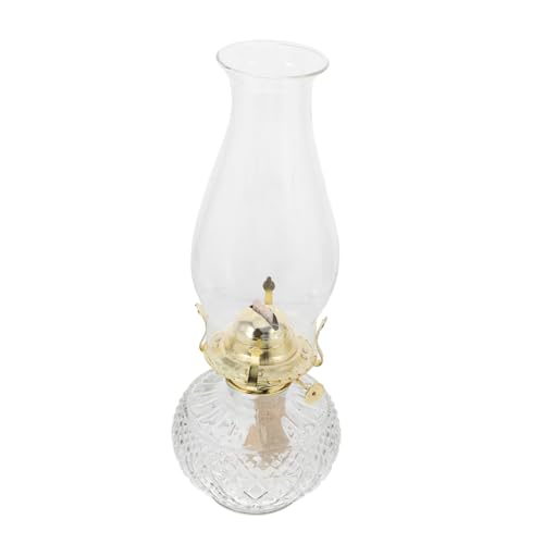 EXAOMBLE Retro-öllampe Mit Klarglaszylinder Einstellbarem Docht Für Innenbereich Dekorative Petroleumlaterne Handgefertigte Vintage-Lampe Für Heimdekoration EXAOMBLE Retro-öllampe Mit Klarglaszylinder Einstellbarem Docht Für Innenbereich Dekorative Petroleumlaterne Handgefertigte Vintage-Lampe Für Heimdekoration von EXAOMBLE