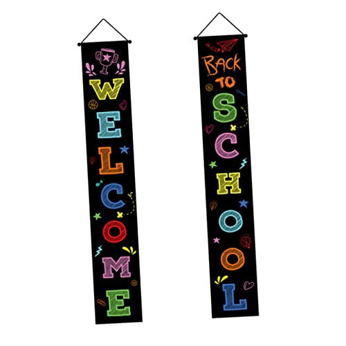 EXAOMBLE Schuljahr Deko Türvorhang mit Welcome Back To School Wetterfestes Banner für Klassenzimmer Veranda Innen und Außenbereich Festliche Schulanfangsdekoration EXAOMBLE Schuljahr Deko Türvorhang mit Welcome Back To School Wetterfestes Banner für Klassenzimmer Veranda Innen und Außenbereich Festliche Schulanfangsdekoration von EXAOMBLE