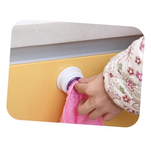 EXAOMBLE Selbstklebender Handtuchhaken Vielseitiger Klebehaken ohne Bohren Robuster Haftkleber Wandmontierter Handtuchhalter für Küche Bad Vielseitig für Geschirrtücher und Handtücher von EXAOMBLE