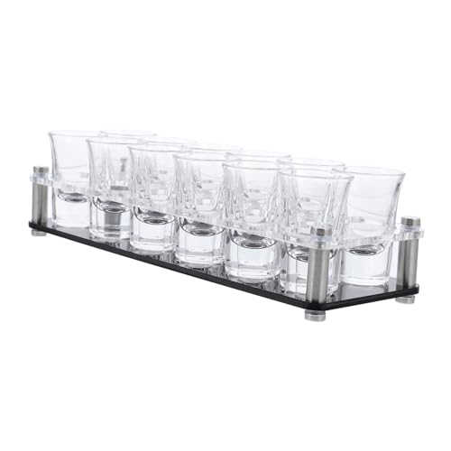 EXAOMBLE Spirituosen-weinbecher Mit Kleinen Weingläsern Likör-weinglasbecher Aus Glas Cocktail-glasbecher Weinbecherständer Für Restaurant Und Party von EXAOMBLE
