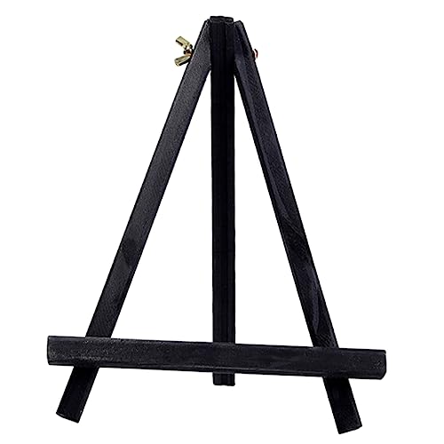 EXAOMBLE Staffelei Aus Holz Kleine Tischstaffelei Für Junge Mädchen Leinwandständer Mit Dreibein Malstaffelei Als Präsentationsständer Für Heim Und Sammlerstücke von EXAOMBLE