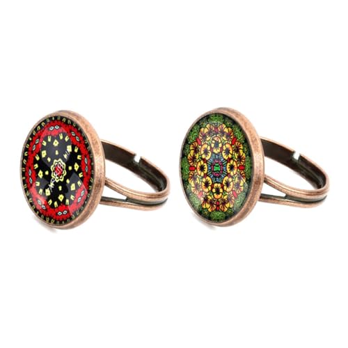 EXAOMBLE Teiliges Rundes Glas patches Bunte DIY Schmuck Material Patches für Ohrringe Uhr Deko Basteln Hochzeit Muttertag Valentinstag von EXAOMBLE