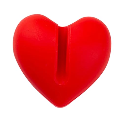 EXAOMBLE Thermometer Befestigungsclip Clips Thermometerhalter Für Die Kerzenherstellung Silikon Thermometersondenclip Fritteusen Thermometerhalter Süßigkeiten Thermometerhalter Rotes von EXAOMBLE