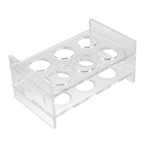 EXAOMBLE Transparenter Schnapsglas Halter Reihiges Design für Whisky Becher für Bar Party und Familientreffen Waschbar und Wiederverwendbar von EXAOMBLE