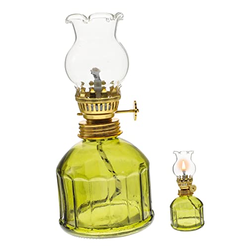 EXAOMBLE Vintage Glasöl Lampe Kerosinlampe für Tischdekoration Romantische für Hochzeiten Partys und Besondere Anlässe Design und Außen Verwendbar von EXAOMBLE