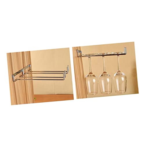 EXAOMBLE Weinregalregale À Funktionale Aufbewahrung Hängeregale Schrank Küchengläser Weinglashalter Weinglasregal Stielglasregal Weinhalter Glasaufhängerregal Silber EXAOMBLE Weinregalregale À Funktionale Aufbewahrung Hängeregale Schrank Küchengläser Weinglashalter Weinglasregal Stielglasregal Weinhalter Glasaufhängerregal Silber von EXAOMBLE