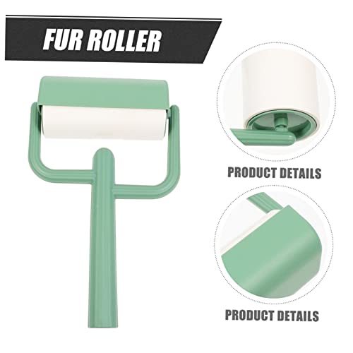 EXAOMBLE Wiederverwendbarer Tierhaarentferner mit Griff Praktischer Flusenentferner für Kleidung und Sofa Klebriger Fusselroller für Haustierhaare Schonend und Rückstandsfrei von EXAOMBLE