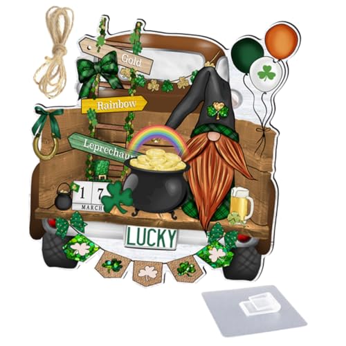 EXAOMBLE Willkommen Tür Holzschild zur Feier des Patrick's Day Hängendes für Eingangstür für Partys Grüne Farbgestaltung für Innen und Außenbereich EXAOMBLE Willkommen Tür Holzschild zur Feier des Patrick's Day Hängendes für Eingangstür für Partys Grüne Farbgestaltung für Innen und Außenbereich von EXAOMBLE