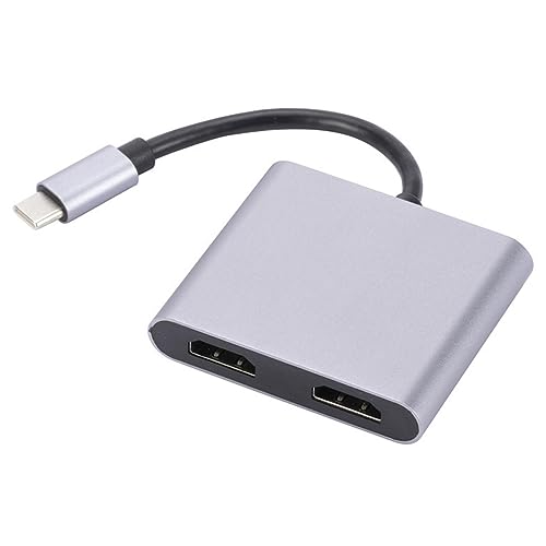 Dockingstation, 4k USB 4 in 1 Dockingstation, 2 in 1 Multiport Adapter Dockingstationen Hub Adapter, Hochgeschwindigkeits-Datenübertragungs-Dockingstation, Typ-C-Konnektivität Dockingstation von EXBERT