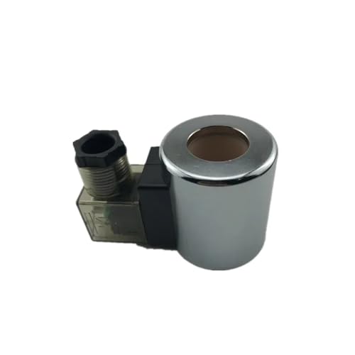 1 stücke Alle Kupfer Hydraulische Magnetventil Spule AC220V AC110V DC24V DC12V Innere Loch 23mm Höhe 51mm(Silver Iron Shell,DC12) von EXBWXNIL