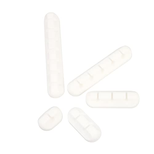1 Satz Kabelmanagement Selbstklebende Silikon Kabelclips Weiß Lösung für Ordentliches Kabelmanagement Am Schreibtisch Langlebig für Aufgeräumtes Zuhause oder Büro 1 Satz Kabelmanagement Selbstklebende Silikon Kabelclips Weiß Lösung für Ordentliches Kabelmanagement Am Schreibtisch Langlebig für Aufgeräumtes Zuhause oder Büro von EXCEART