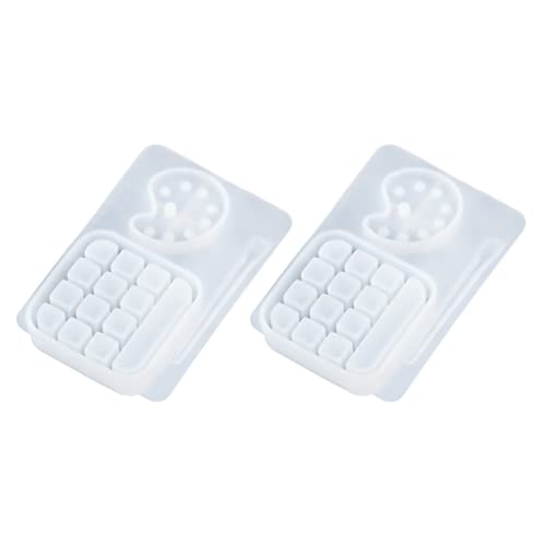EXCEART 2-teilige Harzform Epoxidharzform Bastelform Für Farbwanne Flexibles Silikon Leicht Zu Lösen EXCEART 2-teilige Harzform Epoxidharzform Bastelform Für Farbwanne Flexibles Silikon Leicht Zu Lösen von EXCEART