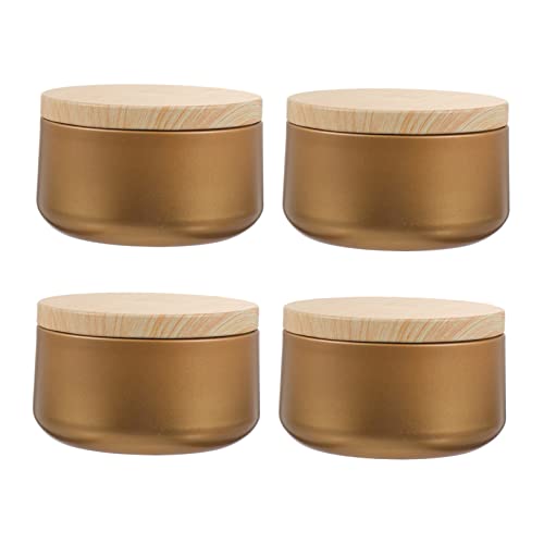 4 Stück Behälter, Blech, für Kerzen, exquisite Schachteln für DIY-Aufbewahrung, Reiseaufbewahrung, Heimdekoration 4 Stück Behälter, Blech, für Kerzen, exquisite Schachteln für DIY-Aufbewahrung, Reiseaufbewahrung, Heimdekoration von EXCEART
