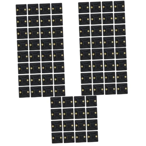 5 Sätze Selbstklebende Kabelbinder Halterungen Für Kabelmanagement Zip Tie Mounts Aus Einfache Installation Für Pc Tv Kabel 100 Stück * 5 von EXCEART