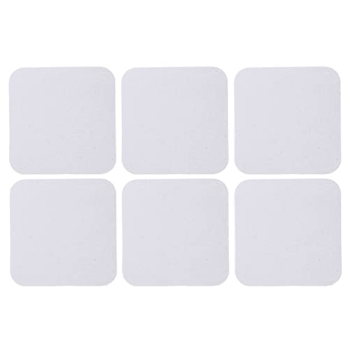 6 Stück Sublimations-Magnete Kühlschrankmagnete Rohlinge Auto Magnet Quadratische Kühlschrankmagnete DIY Dekorative Magnete für Whiteboard Büro Kalender Küche Zuhause Wanddekoration von EXCEART