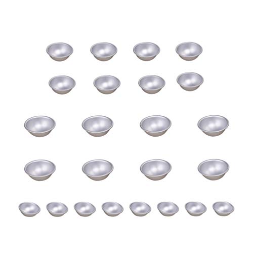 DIY Metall Bad Bombe Formen Mini Aluminium Halbkugel Kugel Kuchenform Bad Bombe Backform Backform 24 Stück S/ /L DIY Metall Bad Bombe Formen Mini Aluminium Halbkugel Kugel Kuchenform Bad Bombe Backform Backform 24 Stück S/ /L von EXCEART