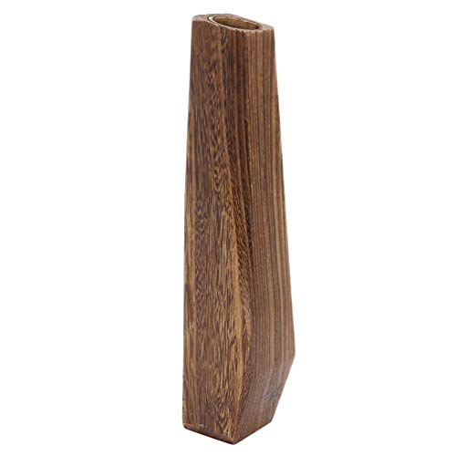 Dekorative Große Holzvase- Leckproo- Holzvase für Blumen- Desktop- Dekoration Pflanzenhalter für Garten Yard Home and Office (Kaffeefarbe) von EXCEART