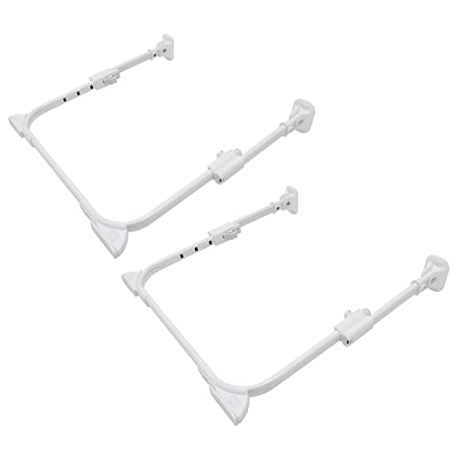 EXCEART 1 Paar Klappbare Tischbeine Heavy Duty Falten Bettbeine Einstellbar Essen Klapptisch Gefaltete Tischbeine Möbelbeine Tischbeine Klappbar Weiß Eisennylon von EXCEART