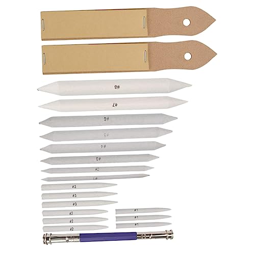 EXCEART 1 Papierstumpf Mischen Bleistift Verwischen Schattierung Holzkohle Skizzieren Graphit Erwachsene Kohle Schleifpapier Skizzenwerkzeug Kunst Zeichnung Stumpf Radiergummi-Extender von EXCEART