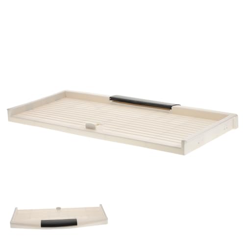 EXCEART 1 STK Tastaturablage Anzeige Schublade für Tastatur Tablett kleine Tastatur Stand Schreibtisch schubladenbox schreibtischschublade beigefarbener Keyboardständer Computerzubehör Abs von EXCEART