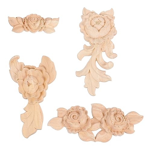 EXCEART 1 Satz Holz Aufkleber Tür Rosen Für Rose Geschnitzte Eckapplikation Ästhetisch Blumen- Elegante Geschnitzte Eckapplikation Wohnkultur Blumenecke Hölzern Beige 4 Stück EXCEART 1 Satz Holz Aufkleber Tür Rosen Für Rose Geschnitzte Eckapplikation Ästhetisch Blumen- Elegante Geschnitzte Eckapplikation Wohnkultur Blumenecke Hölzern Beige 4 Stück von EXCEART