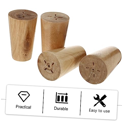 EXCEART 4 Stücke Möbelbeine Massivem Holz Langlebig und Robust für Schränke und Sofas Naturbelassene Oberfläche Geeignet für Verschiedene Möbelstile EXCEART 4 Stücke Möbelbeine Massivem Holz Langlebig und Robust für Schränke und Sofas Naturbelassene Oberfläche Geeignet für Verschiedene Möbelstile von EXCEART