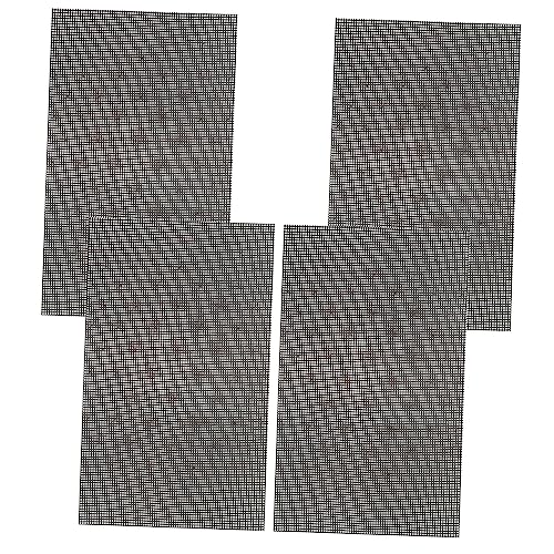 EXCEART 1 Satz Kunststoffgitter Buckram-mesh Siebgewebe Revers Schmuck Multifunktionale Vase Stickerei Mesh Multifunktionales Geschirr Bento-Geschirr Fenstergitter Plastik Black 4 Stück von EXCEART