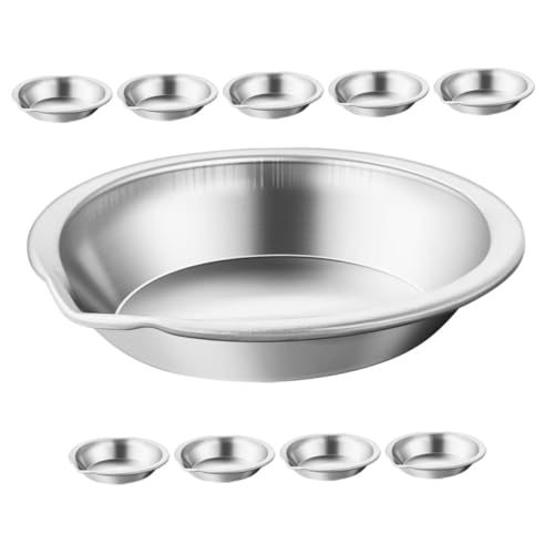 EXCEART 1 Satz Palette Farbige Rechtspads 8,5 X 11 Ölgemälde-tablett Doppelseitiger Schwammblock rutschfeste Unterlage Für Topfpflanzen Tasse Setzen Rostfreier Stahl Silver 10st von EXCEART