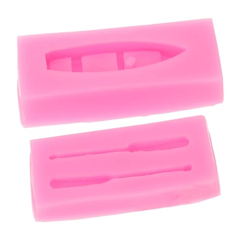 EXCEART 1 Satz Segelschiffform Fondant-Backform Wachsstäbe Wachsen Formen für Gummipaste Cupcake-Topper schokoladenform kleine Formen silikon Tonform Kuchenformen Silikon Kieselgel Rosa von EXCEART